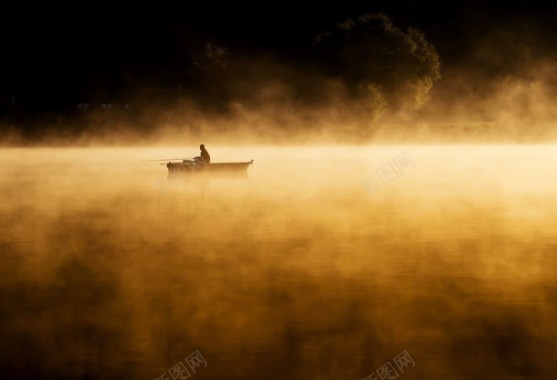 黑金色的孤独的船只背景