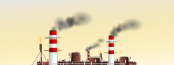 污染厂房矢量工业污染排放背景广告高清图片