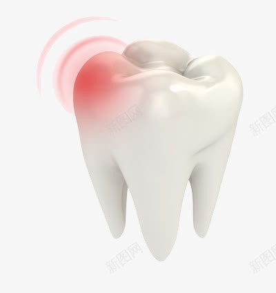 牙齿疼痛png免抠素材_新图网 https://ixintu.com 保护 红色
