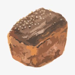 烘焙枣糕手绘面包高清图片