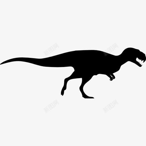 恐龙阿贝力龙形状图标png_新图网 https://ixintu.com 动物 动物王国 形状 恐龙 轮廓 阿贝力龙