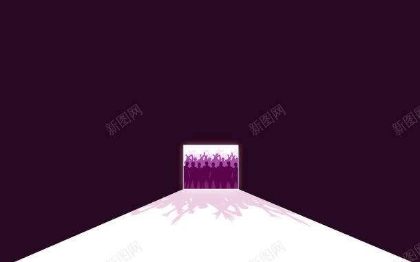 紫色疯狂的人群剪影jpg设计背景_新图网 https://ixintu.com 人群 剪影 疯狂 紫色