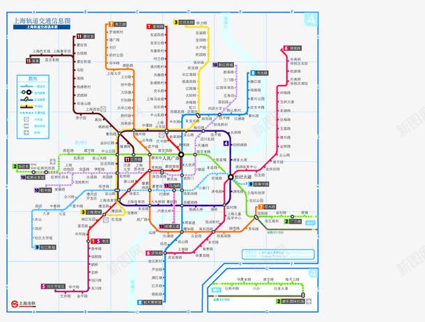 上海地铁图png免抠素材_新图网 https://ixintu.com 上海 交通 地图 地铁 轨道