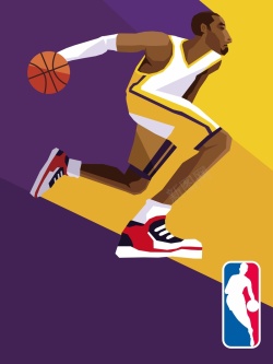 创意NBA赛事海报背景矢量图海报