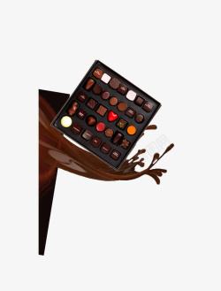 艾蜜莉松露型黑巧克力淘宝费列罗巧克力高清图片