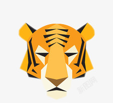 老虎动物装饰插画素材