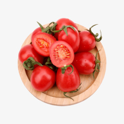 木盘里的水果小番茄5素材