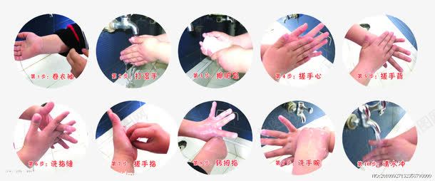 洗手步骤png免抠素材_新图网 https://ixintu.com 可爱 干净 手部消毒 步骤 洗手 洗手宣传海报 洗手步骤