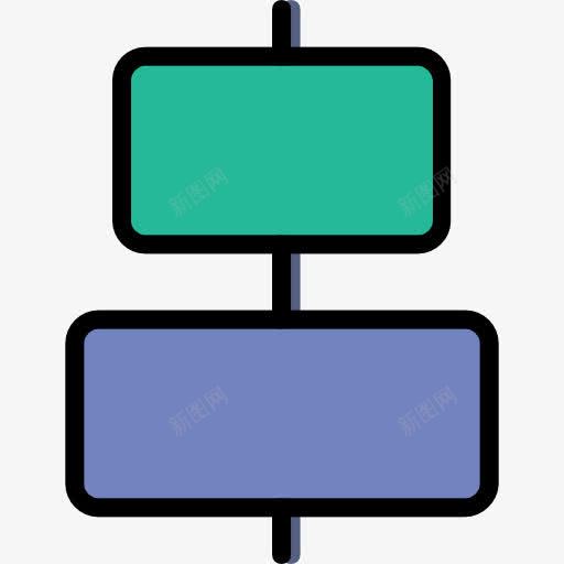 垂直对齐图标png_新图网 https://ixintu.com 图形工具 图形设计 垂直对齐 界面 编辑工具