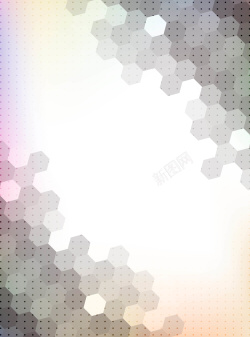 紫色方格六边形方格背景矢量图高清图片