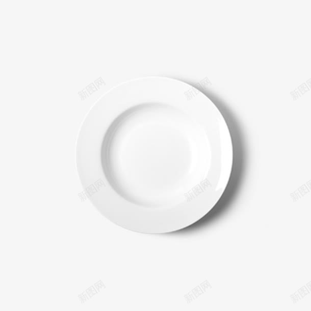 一个盘子png免抠素材_新图网 https://ixintu.com 白色盘子 盘子 矢量装饰 装饰 装饰画