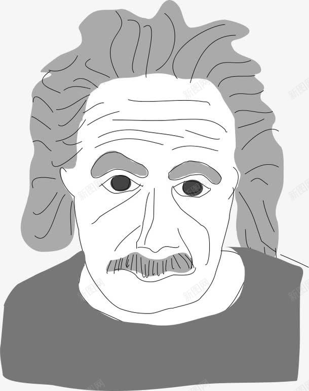 爱因斯坦png免抠素材_新图网 https://ixintu.com 手绘爱因斯坦 爱因斯坦 爱因斯坦素材 的人 科学 著名的