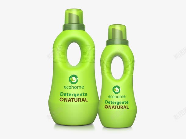洗衣液png免抠素材_新图网 https://ixintu.com 产品实物 绿色瓶子 衣物洗护