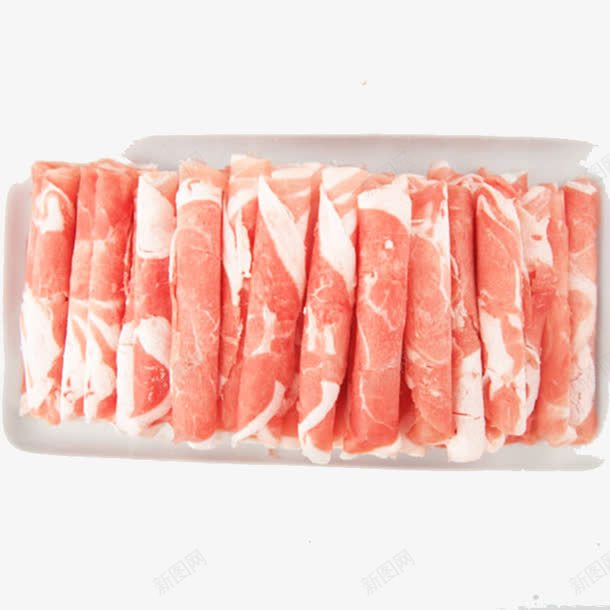 羊肉片png免抠素材_新图网 https://ixintu.com 涮火锅 盘装 羊肉 羊肉卷 羊肉片