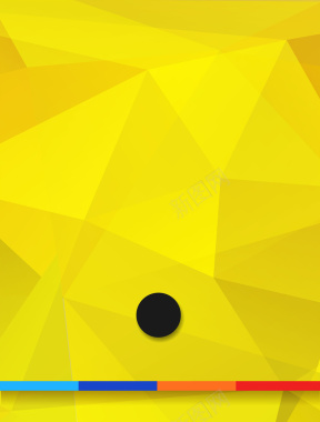 黄色立体不规则几何商务宣传封面背景矢量图背景