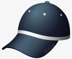 蓝色棒球帽素材