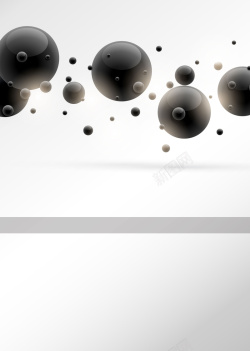 矢量抽象圆球圆球体创意抽象商务封面背景矢量图高清图片