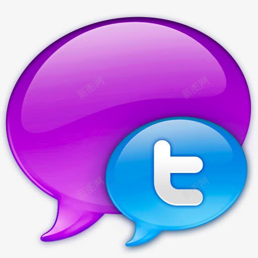 小Twitter在蓝色图标标识png_新图网 https://ixintu.com blue logo small social twitter 小 推特 标志 社会 蓝色的