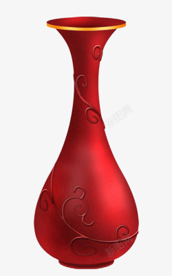 耐磨性好红色花瓶高清图片