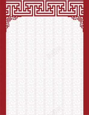 矢量中国风古典门框背景背景