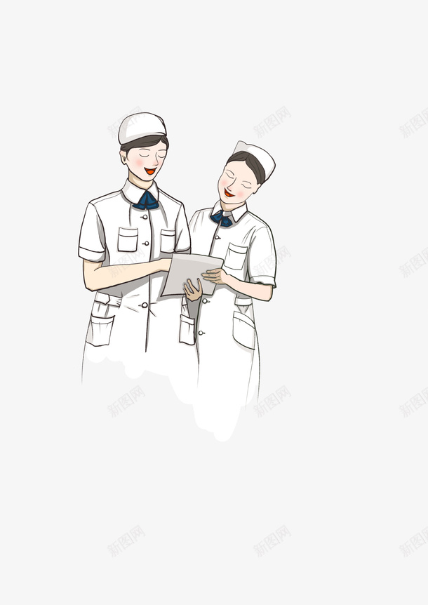 白衣天使元素png免抠素材_新图网 https://ixintu.com 医生 战疫 护士 护士漫画 护理 白衣