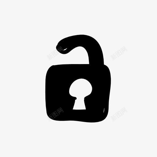 开锁按钮图标png_新图网 https://ixintu.com unlock 解锁 锁