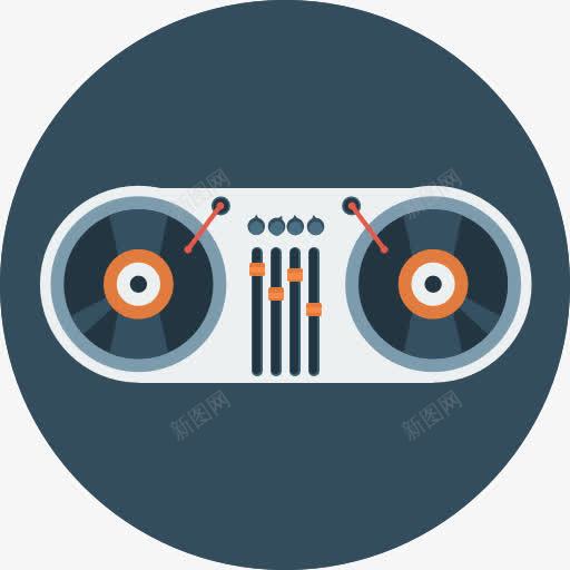 转盘图标png_新图网 https://ixintu.com DJ 乙烯基 唱机 技术 转盘 音乐 音乐和多媒体 音乐播放器