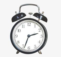 金属钟表一个老式闹钟高清图片
