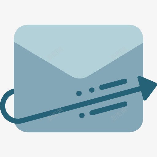 邮寄图标png_新图网 https://ixintu.com 信封 多媒体接口 短信 通讯 邮件