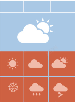 红蓝条天气预报红蓝条框背景矢量图高清图片