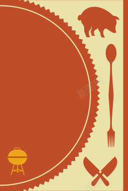 食品午后西餐餐馆海报矢量图背景