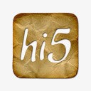 嗨标志皱巴巴的图标png_新图网 https://ixintu.com hi logo square 嗨 广场 标志