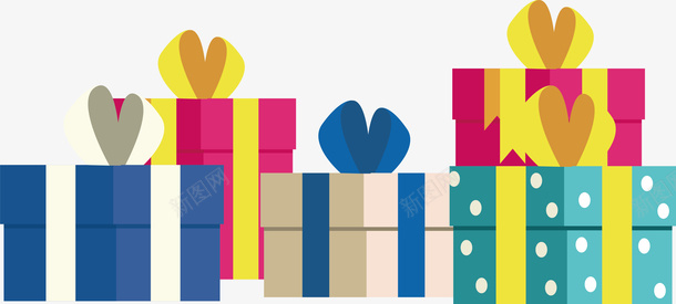 彩色节日礼物盒矢量图ai免抠素材_新图网 https://ixintu.com 圣诞礼物 彩色礼物盒 矢量png 礼物 礼物堆 礼物盒 矢量图