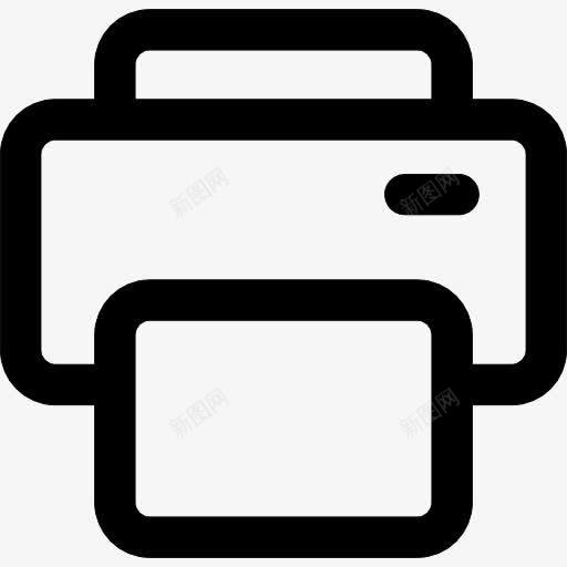 打印按钮的轮廓图标png_新图网 https://ixintu.com buttton 印刷 工具 打印 打印机 接口 概述 通用接口