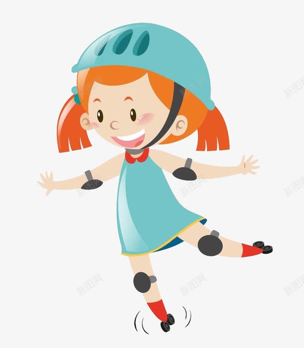 玩滑冰的小女孩png免抠素材_新图网 https://ixintu.com png图形 png装饰 卡通 小女孩 滑冰鞋 装饰