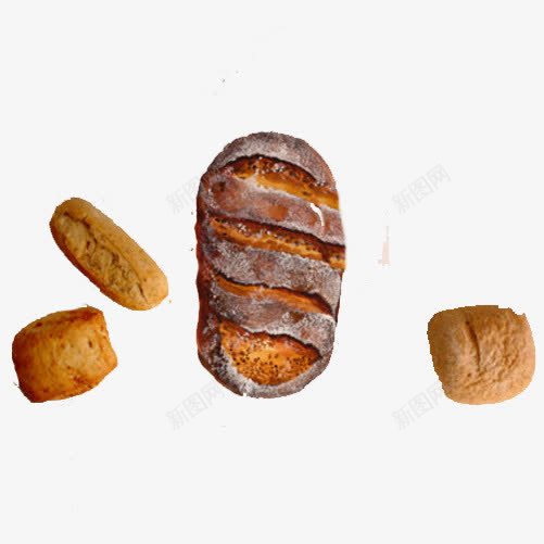 起司面包手绘画片png免抠素材_新图网 https://ixintu.com 手绘美食 起司面包 面包条 面包片