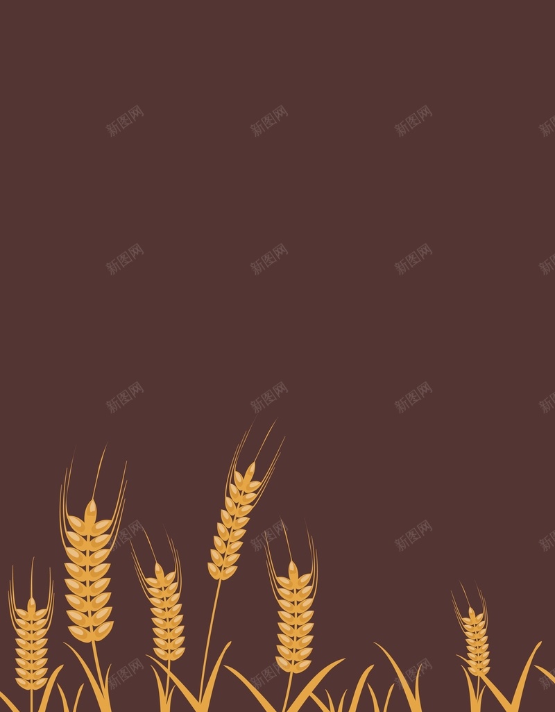 矢量手绘小麦粮食背景ai设计背景_新图网 https://ixintu.com 丰收 咖色 小麦 手绘 海报 矢量 粮食 背景 麦秆 麦穗 矢量图