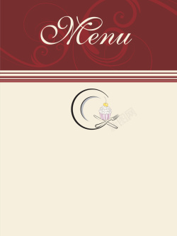 宴会蛋糕甜品西餐厅美食菜单简约背景矢量图海报