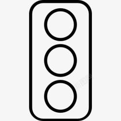 轮廓信号信号灯概述交通工具图标高清图片