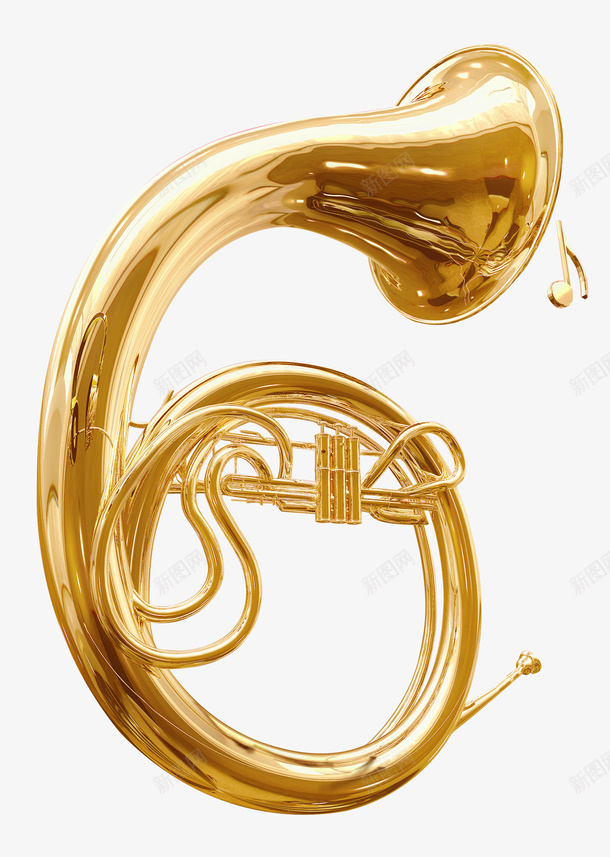 金色管乐器png免抠素材_新图网 https://ixintu.com png 管乐器 素材 西洋乐器 金色