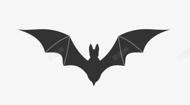 黑色蝙蝠简笔画png免抠素材_新图网 https://ixintu.com 万圣节 动物 简笔画 蝙蝠 黑色蝙蝠