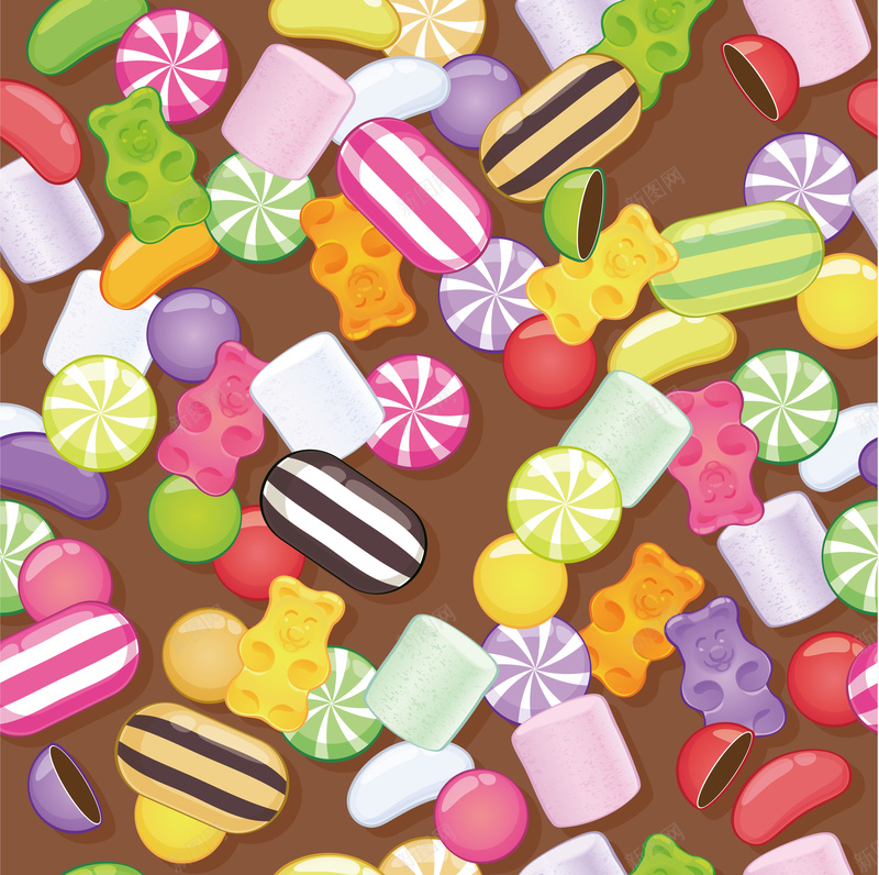 糖果巧克力零食海报背景矢量图ai设计背景_新图网 https://ixintu.com 巧克力 棒棒糖 海报 糖果 背景 零食 矢量图