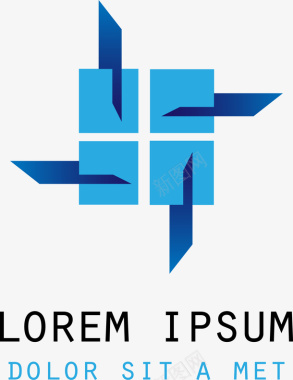蓝色互联网logo图图标图标