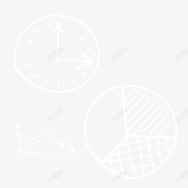 手绘的时钟png免抠素材_新图网 https://ixintu.com PNG图形 PNG装饰 手绘 指针 时钟 装饰