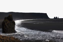 冰岛黑沙滩黑沙滩风景区高清图片