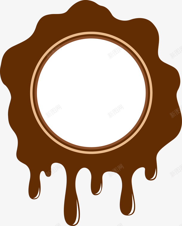 巧克力标签png免抠素材_新图网 https://ixintu.com 免抠PNG 巧克力标签 巧克力融化效果 巧克力酱 食品标签