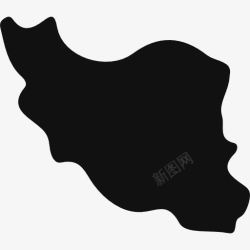 亚洲的国家伊朗图标高清图片