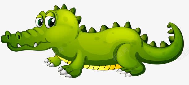 卡通小鳄鱼png免抠素材_新图网 https://ixintu.com 动画 卡通 绿色 鳄鱼