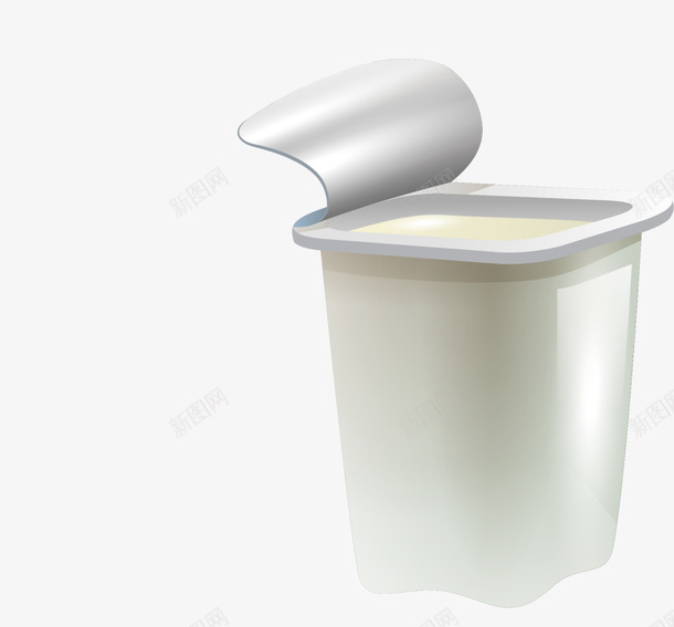 美味白色酸奶png免抠素材_新图网 https://ixintu.com 撕开 白色瓶子 白色酸奶 美味酸奶 质感 食品