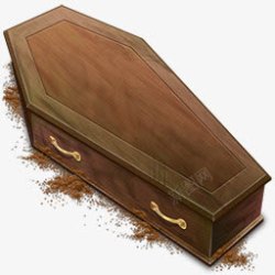 coffin棺材恶作剧或垃圾高清图片